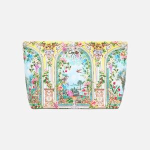 Camilla “Tales of Topkapi Palace” large yellow floral makeup travel clutch bag